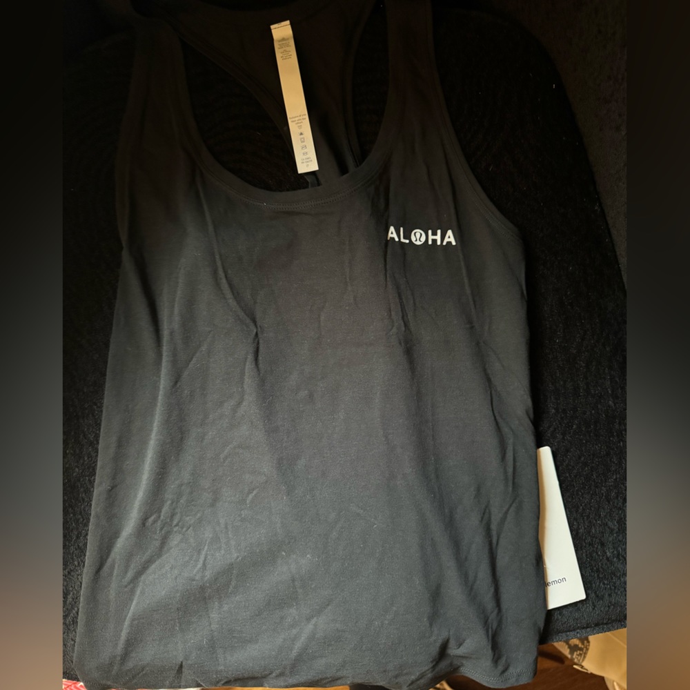 Black lulu aloha tank
